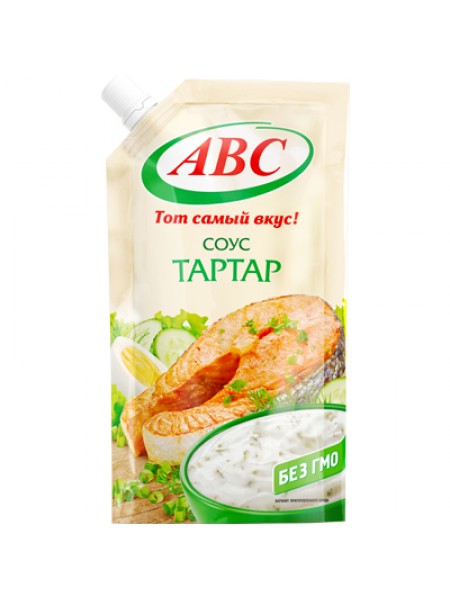 Майонезный соус АВС "Тартар" 35% 200г*24 дой-пак АВС Майонезный соус АВС "Тартар" 35% 200г*24 дой-пак АВС